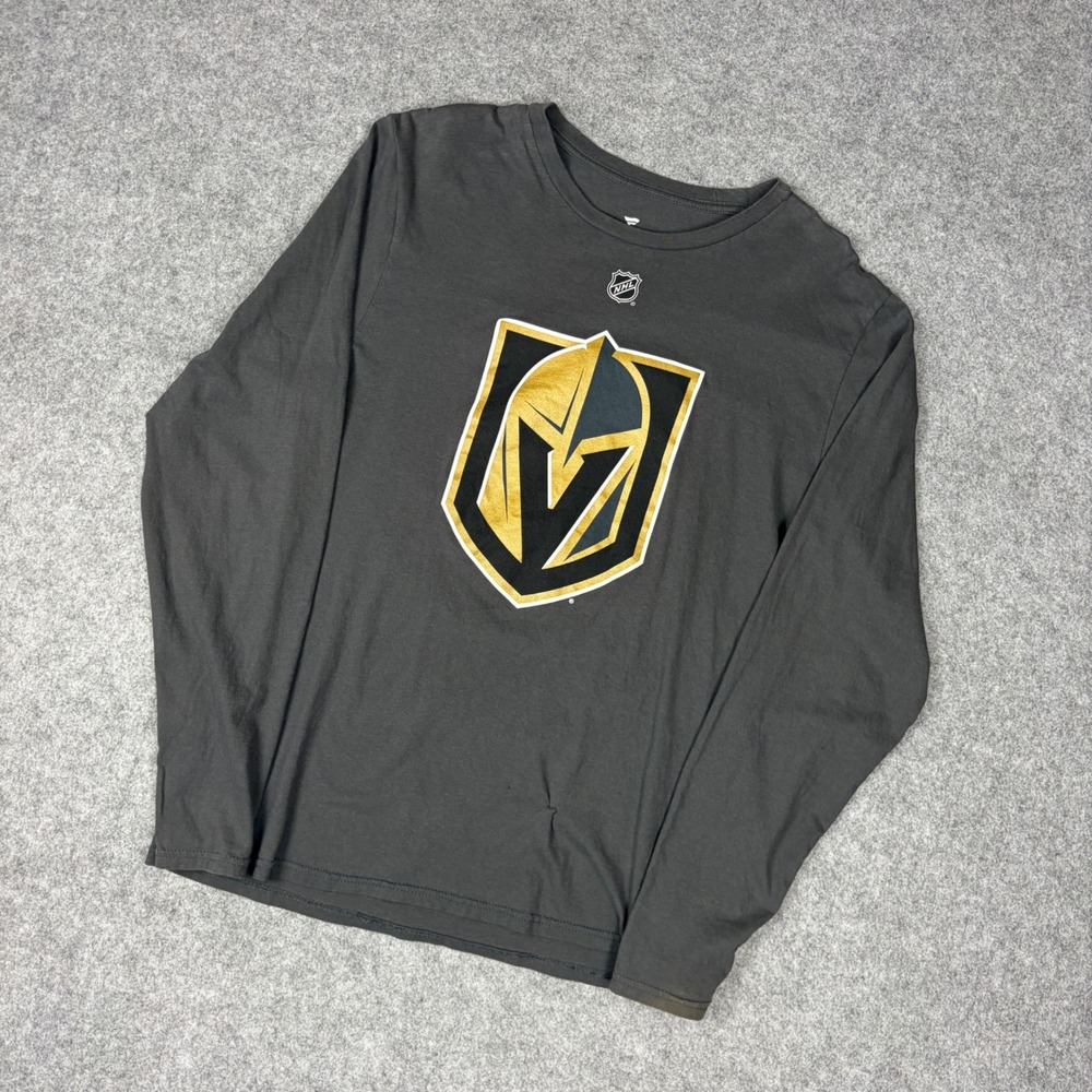 Fanatics Vegas Golden Knights Marc-Andre Fleury 29 Long Sleeve Shirt Mens Small